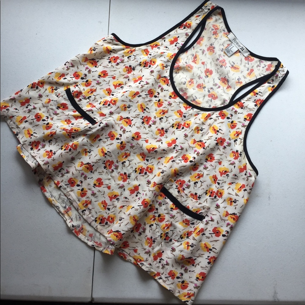 💲 Bundle 2 for $10 Forever 21 floral tank